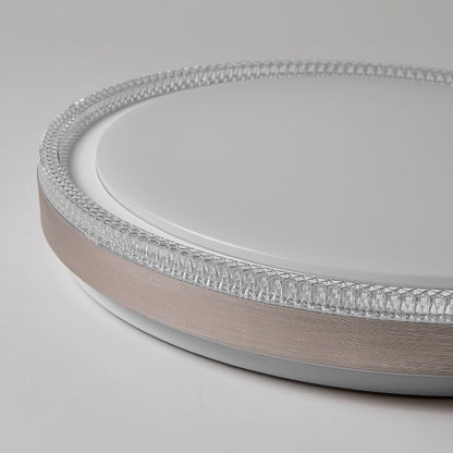 Modern Minimalist Round Iron Acrylic LED Flush Mount Ceiling Light For Bedroom