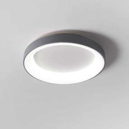 Modern Minimalist Round Bowl Acrylic Iron LED Flush Mount Ceiling Light For Living Room
