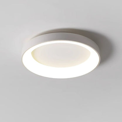 Modern Minimalist Round Bowl Acrylic Iron LED Flush Mount Ceiling Light For Living Room