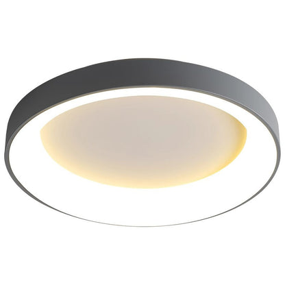 Modern Minimalist Round Bowl Acrylic Iron LED Flush Mount Ceiling Light For Living Room