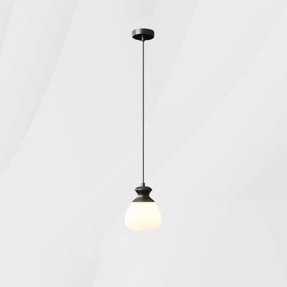 Contemporary Nordic Brass Glass Bottle Shape 1-Light Pendant Light For Living Room
