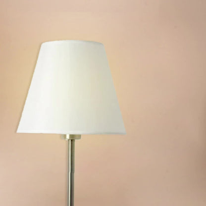 Modern Minimalist Fabric Drum Shape Metal Bead 1-Light Table Lamp For Bedroom