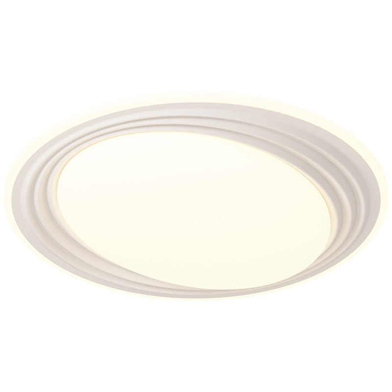 Modern Minimalist Round Iron Acrylic LED Flush Mount Ceiling Light For Living Room