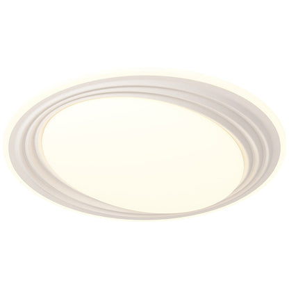 Modern Minimalist Round Iron Acrylic LED Flush Mount Ceiling Light For Living Room