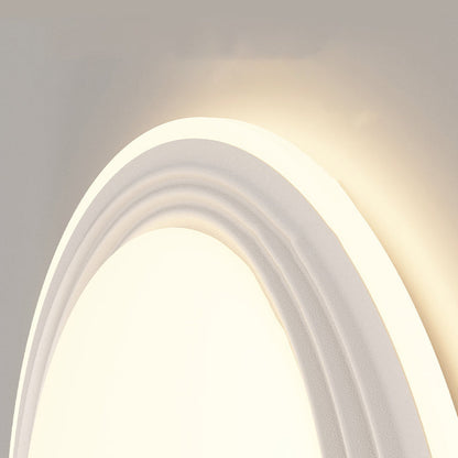 Modern Minimalist Round Iron Acrylic LED Flush Mount Ceiling Light For Living Room