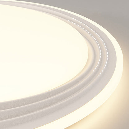 Modern Minimalist Round Iron Acrylic LED Flush Mount Ceiling Light For Living Room