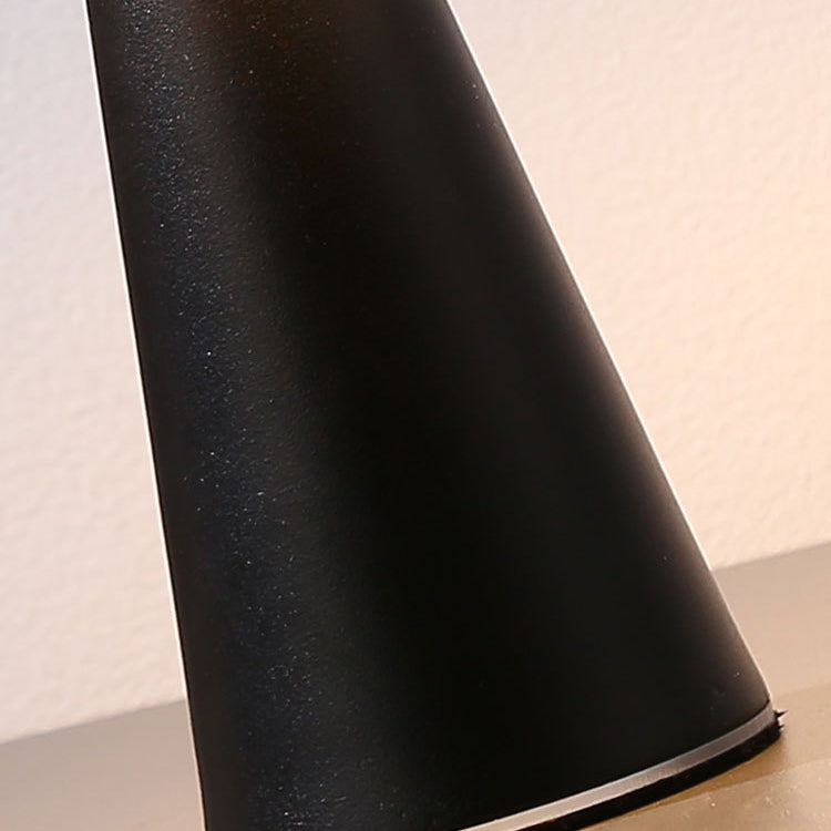 Modern Minimalist Cylinder Iron Acrylic USB LED Table Lamp For Bedroom
