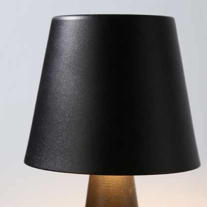 Modern Minimalist Cylinder Iron Acrylic USB LED Table Lamp For Bedroom