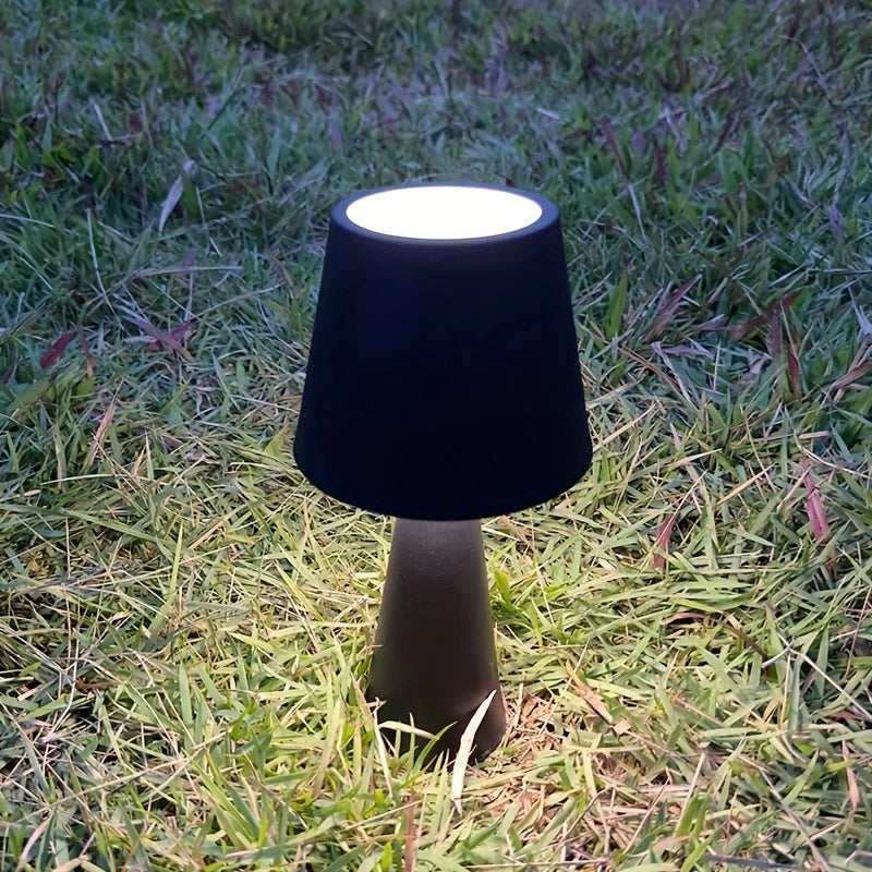 Modern Minimalist Cylinder Iron Acrylic USB LED Table Lamp For Bedroom