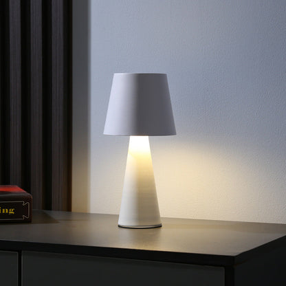 Modern Minimalist Cylinder Iron Acrylic USB LED Table Lamp For Bedroom