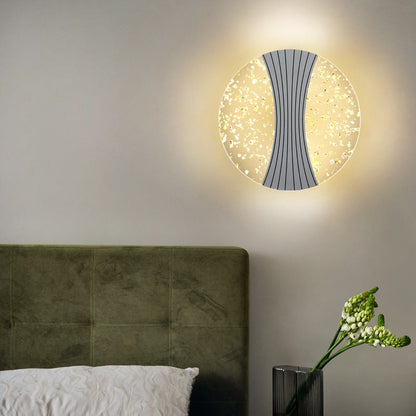 Modern Luxury Round Square Hardware Acrylic LED Wall Sconce Lamp For Living Room