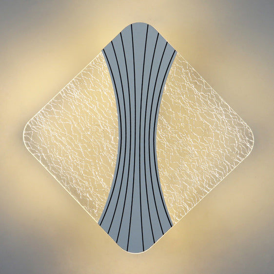 Modern Luxury Round Square Hardware Acrylic LED Wall Sconce Lamp For Living Room