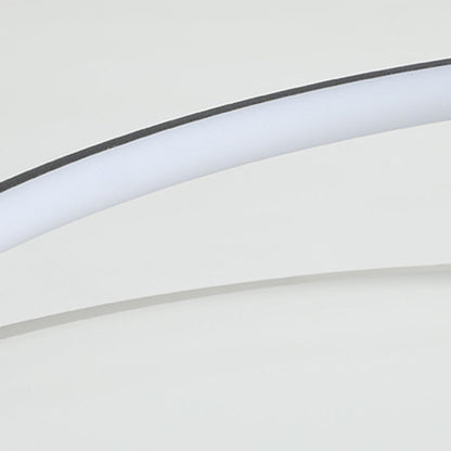 Contemporary Nordic Iron Acrylic Circle Ring LED Flush Mount Ceiling Light For Bedroom