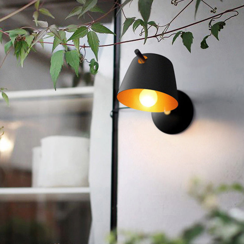 Contemporary Nordic Round Bowl Iron Frame 1-Light For Living Room