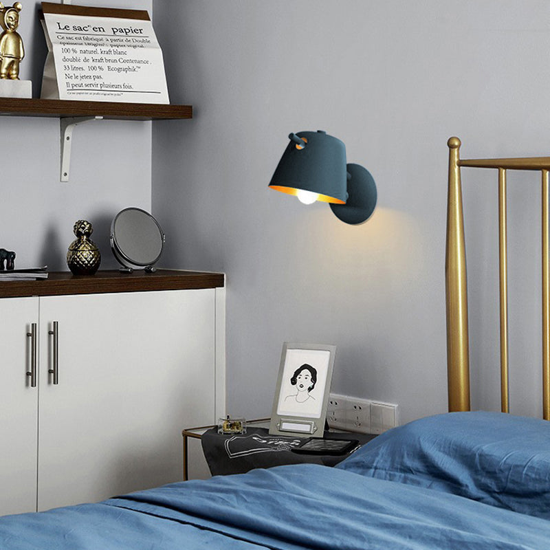 Contemporary Nordic Round Bowl Iron Frame 1-Light For Living Room