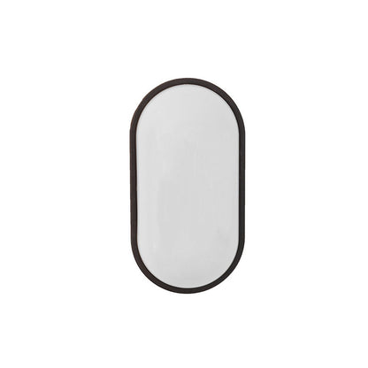 Modern Minimalist Waterproof Oval PP PC LED Wall Sconce Lamp For Outdoor