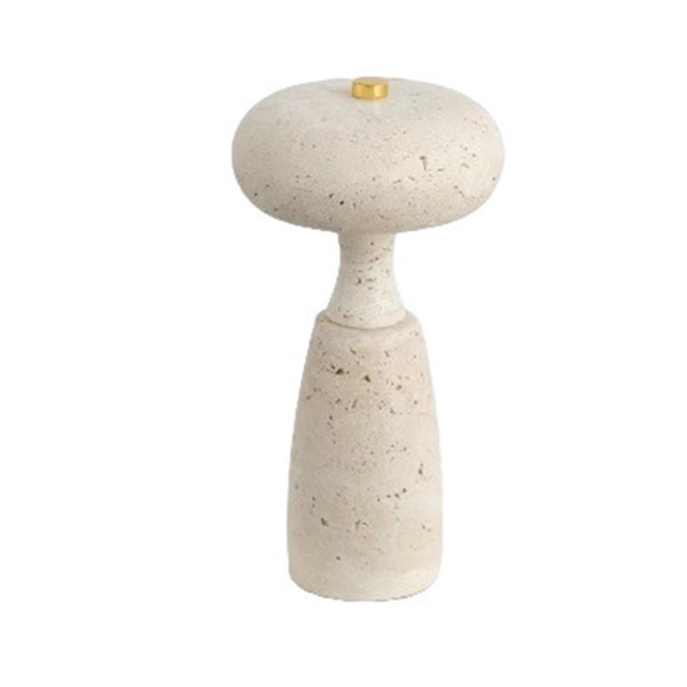 Contemporary Creative USB Rechargeable Mushroom Arc Stone LED Table Lamp For Bedroom