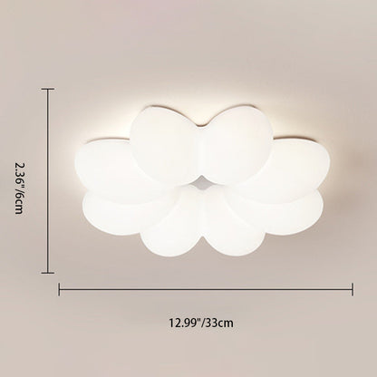 Modern Minimalist Flower Iron Acrylic LED Flush Mount Ceiling Light For Living Room