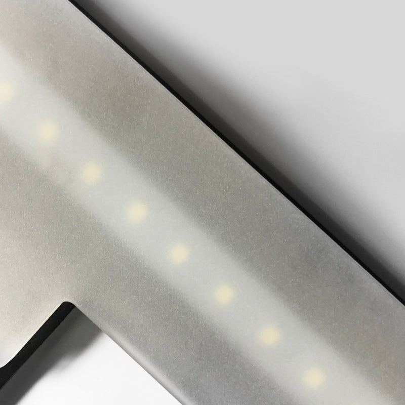 Modern Minimalist Long Rectangle Stainless Steel Acrylic LED Vanity Light Mirror Front Wall Sconce Lamp For Bathroom