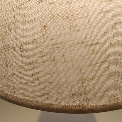 Modern Minimalist Round Table Tapered Iron Fabric 1-Light Table Lamp For Bedroom