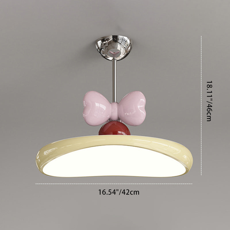 Modern Minimalist Oval Arc Semi-Circular Base Bow Iron Acrylic LED Semi-Flush Mount Ceiling Light For Bedroom