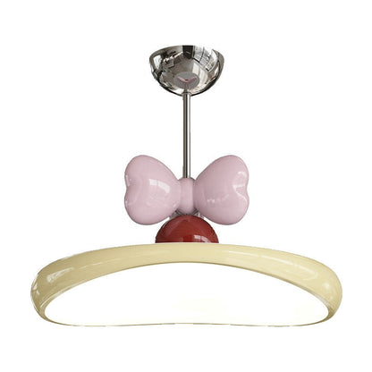 Modern Minimalist Oval Arc Semi-Circular Base Bow Iron Acrylic LED Semi-Flush Mount Ceiling Light For Bedroom