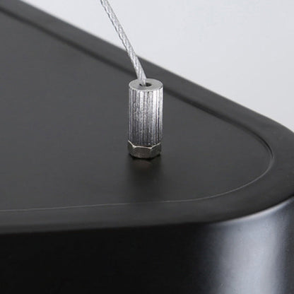 Modern Minimalist Triangle Hollow Iron Acrylic LED Pendant Light For Living Room