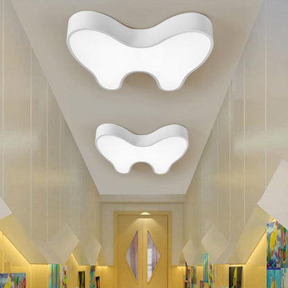 Contemporary Creative Cartoon Kids Tooth Iron Acrylic LED Flush Mount Ceiling Light For Living Room