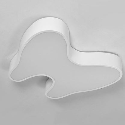 Contemporary Creative Cartoon Kids Tooth Iron Acrylic LED Flush Mount Ceiling Light For Living Room