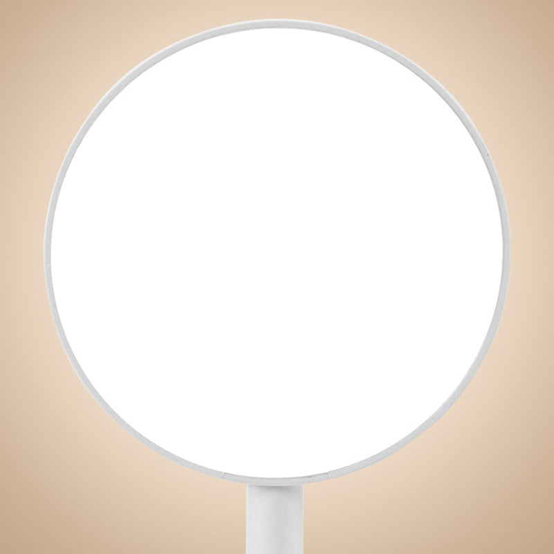 Modern Minimalist Round Adjustable Long Hose Clamp Plastic LED Table Lamp For Bedroom