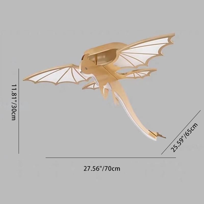 Contemporary Creative Cartoon Kids Dinosaur Oval Chassis Iron PVC Acrylic LED Semi-Flush Mount Ceiling Light Kids Light For Bedroom