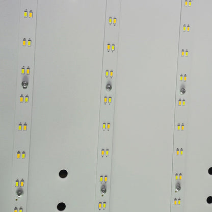 伝統的な中国風長方形正方形模様の木製PVC LEDフラッシュマウントシーリングライト（リビングルーム用）