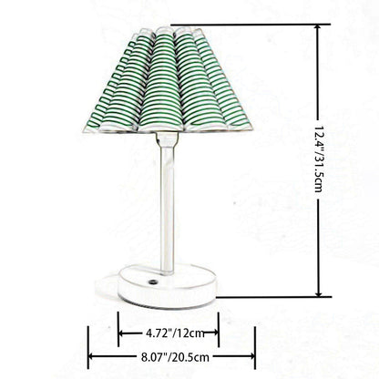 Modern Minimalist Round Table Petal Shaped Stem Disc Base 1-Light Table Lamp For Bedroom