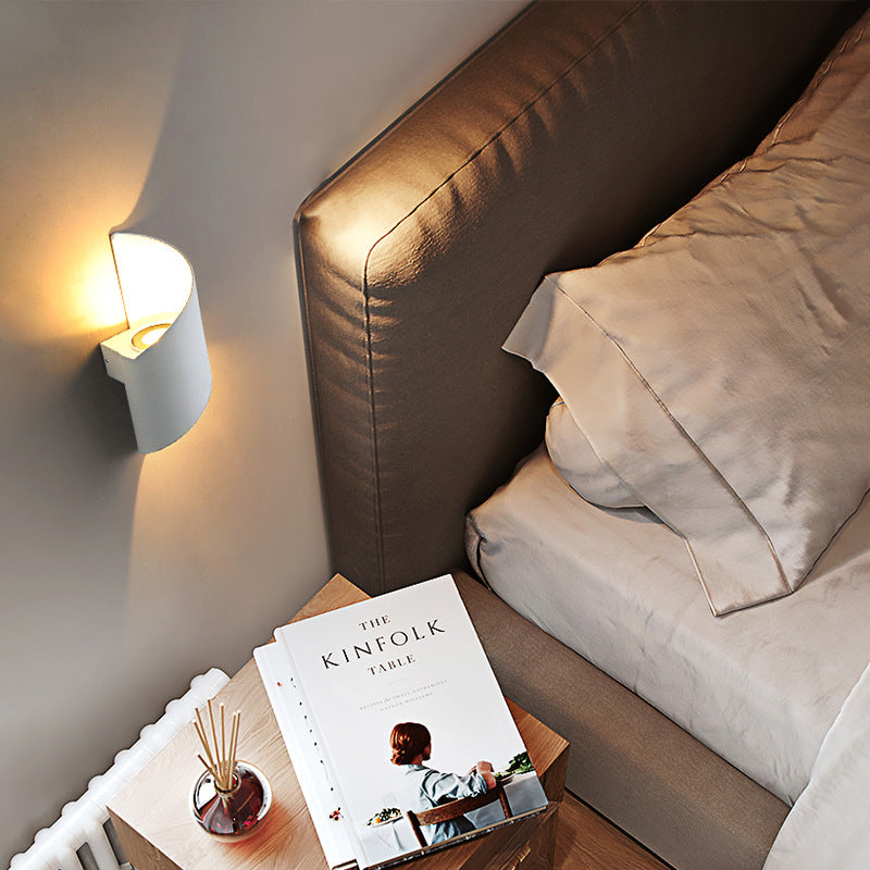 Modern Minimalist Waterproof Spiral Aluminum Acrylic LED Wall Sconce Lamp For Bedroom