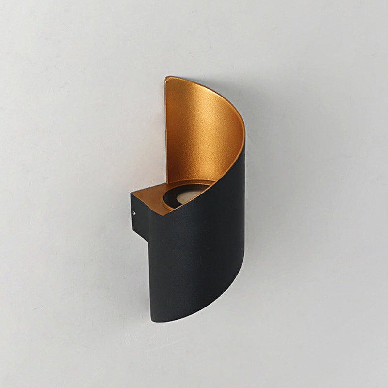 Modern Minimalist Waterproof Spiral Aluminum Acrylic LED Wall Sconce Lamp For Bedroom