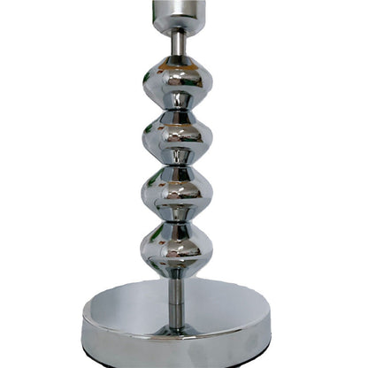 Contemporary Scandinavian Oval Orb Gourd Disc Base Hardware Glass 1-Light Table Lamp For Bedroom