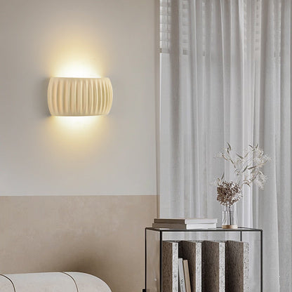 Contemporary Scandinavian Pumpkin Resin Iron 2-Light Wall Sconce Lamp For Bedroom