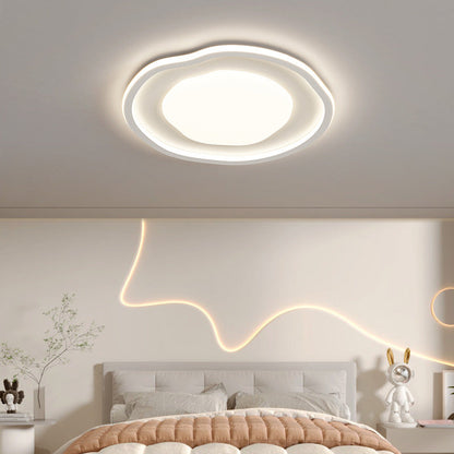 Modern Minimalist Clouds Irregular Aluminum Iron Acrylic LED Flush Mount Ceiling Light For Living Room