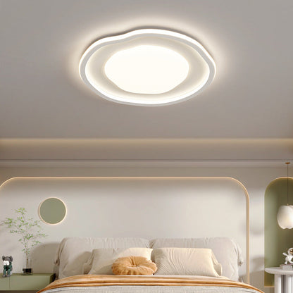 Modern Minimalist Clouds Irregular Aluminum Iron Acrylic LED Flush Mount Ceiling Light For Living Room