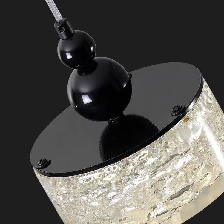 مصباح LED عصري فاخر على شكل أسطوانة مربعة الشكل من الفولاذ المقاوم للصدأ ومزخرف بقاعدة من الراتنج لغرفة النوم