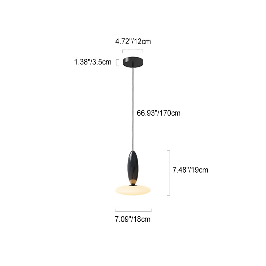مصباح LED معدني زجاجي معاصر بتصميم بيضاوي إسكندنافي لغرفة النوم 