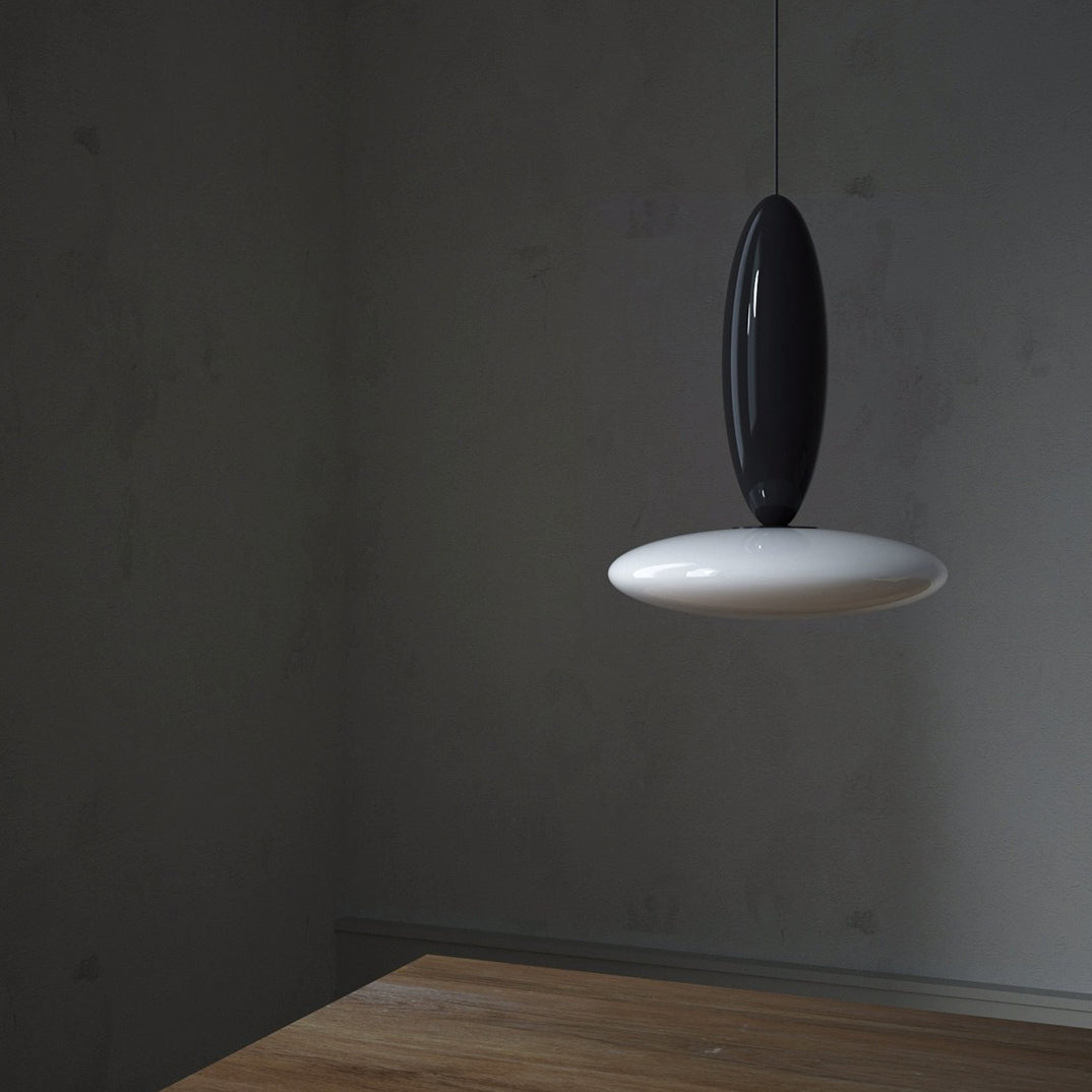 مصباح LED معدني زجاجي معاصر بتصميم بيضاوي إسكندنافي لغرفة النوم 