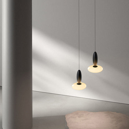 مصباح LED معدني زجاجي معاصر بتصميم بيضاوي إسكندنافي لغرفة النوم 
