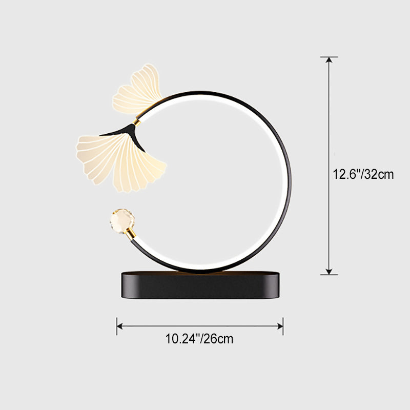 Contemporary Creative Arc Blade Oval Base Iron Aluminum Acrylic LED Wall Sconce Lamp For Bedroom