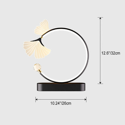 Contemporary Creative Arc Blade Oval Base Iron Aluminum Acrylic LED Wall Sconce Lamp For Bedroom