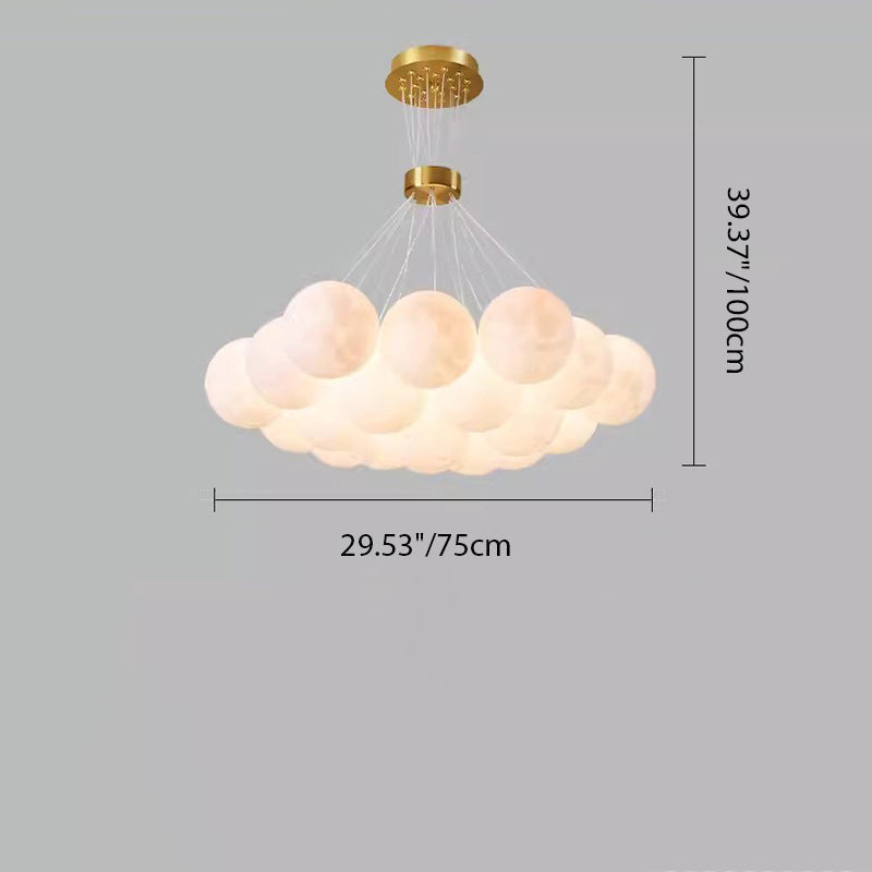 ثريا معاصرة على شكل قرص فقاعي من الحديد والأكريليك بتصميم إسكندنافي، 13/7/2019، لغرفة المعيشة 