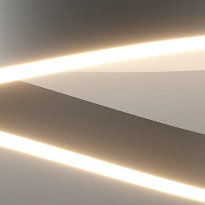 Modern Minimalist Ring Strip Irregular Disc Base Iron Aluminum Silicone LED Semi-Flush Mount Ceiling Light For Bedroom