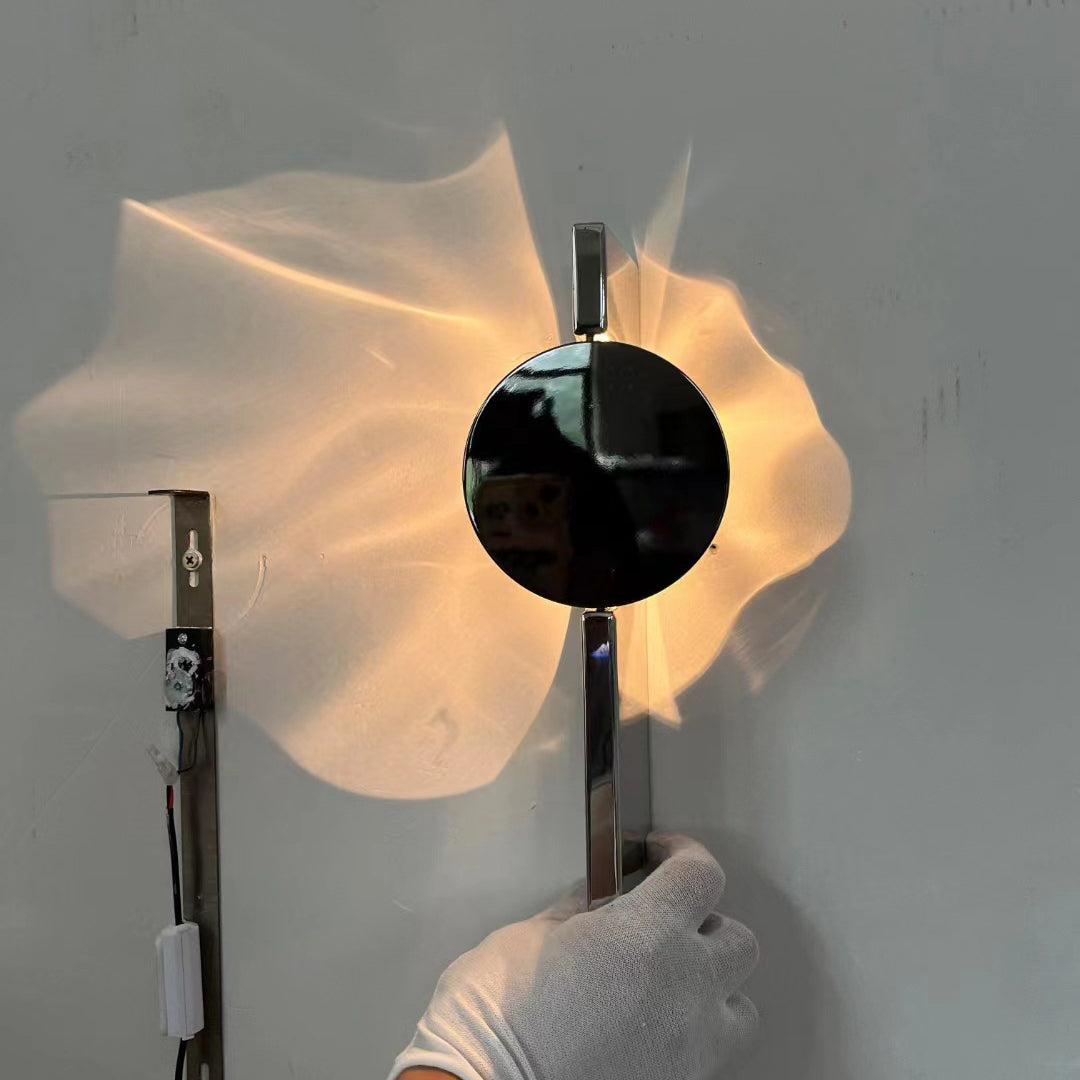 Contemporary Scandinavian Rectangular Round Aluminum Stainless Steel LED Wall Sconce Lamp For Bedroom