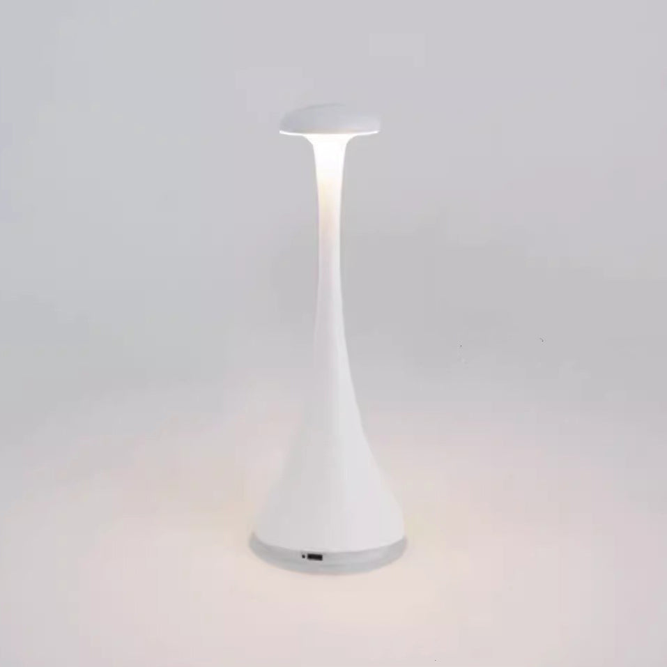 Modern Minimalist Bottle Semicircle Aluminum Acrylic LED Table Lamp For Bedroom