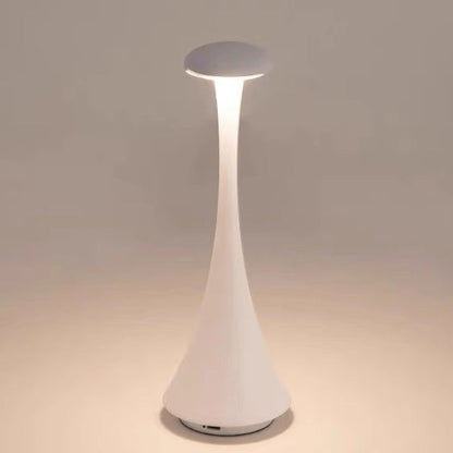 Modern Minimalist Bottle Semicircle Aluminum Acrylic LED Table Lamp For Bedroom
